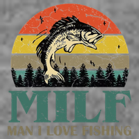Man I Love Fishing Funny Toddler Sweatshirt