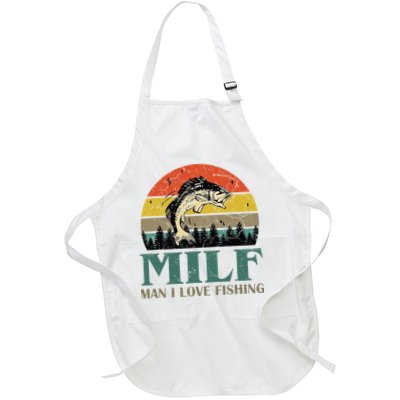 Man I Love Fishing Funny Apron