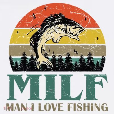 Man I Love Fishing Funny T-Shirt