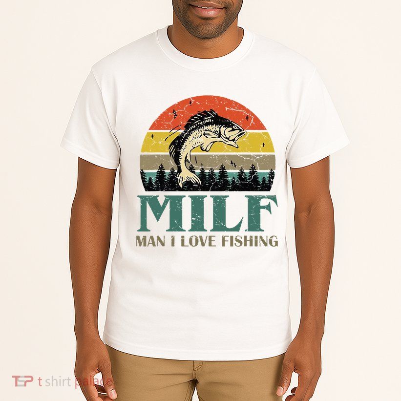 Man I Love Fishing Funny Tall T-Shirt