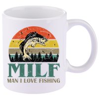 Man I Love Fishing Funny 11oz C Handle Ceramic Mug
