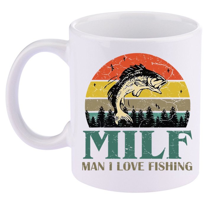 Man I Love Fishing Funny 11oz C Handle Ceramic Mug