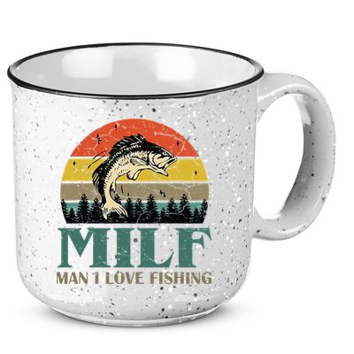 Man I Love Fishing Funny 15oz Campfire Ceramic Mug