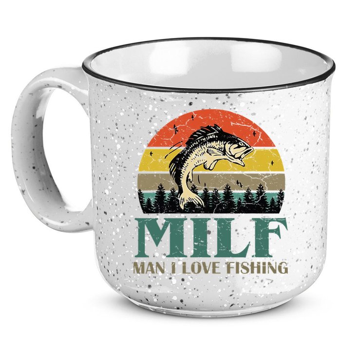 Man I Love Fishing Funny 15oz Campfire Ceramic Mug