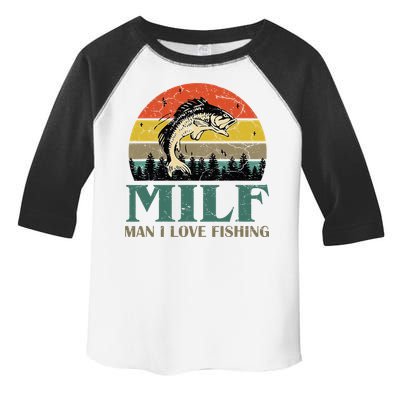 Man I Love Fishing Funny Toddler Fine Jersey T-Shirt