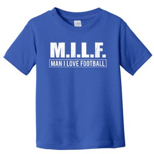 Milf I Love Football Humorous Adult Acronym Gift Toddler T-Shirt