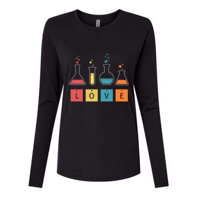 Man I Love Science Chemistry Set Womens Cotton Relaxed Long Sleeve T-Shirt