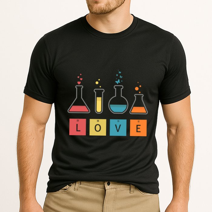Man I Love Science Chemistry Set Cooling Performance Crew T-Shirt