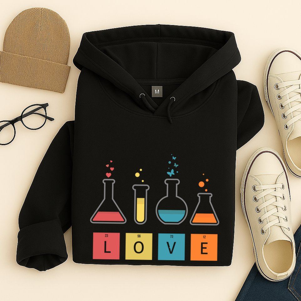 Man I Love Science Chemistry Set Hoodie