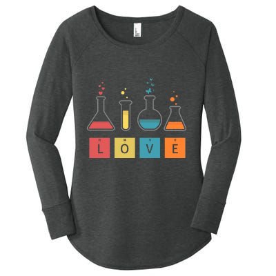 Man I Love Science Chemistry Set Women's Perfect Tri Tunic Long Sleeve Shirt