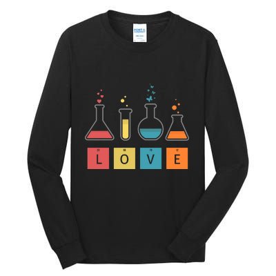 Man I Love Science Chemistry Set Tall Long Sleeve T-Shirt