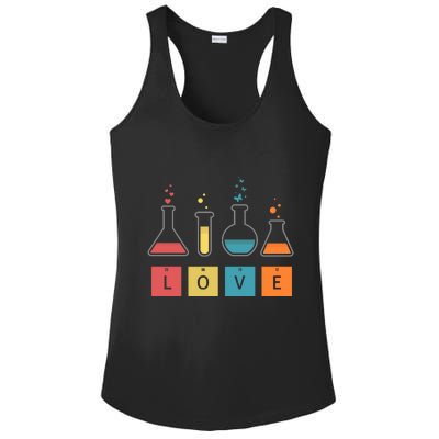 Man I Love Science Chemistry Set Ladies PosiCharge Competitor Racerback Tank