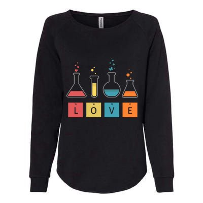 Man I Love Science Chemistry Set Womens California Wash Sweatshirt