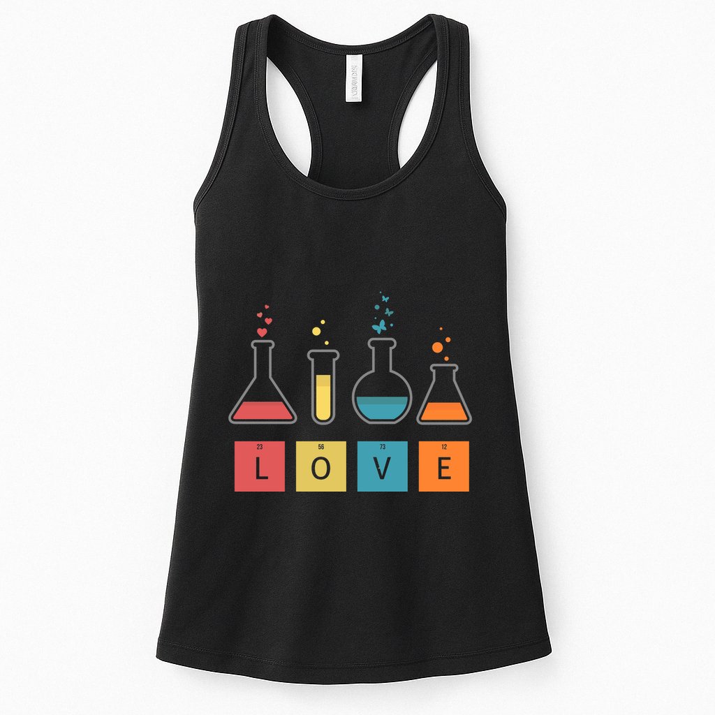 Man I Love Science Chemistry Set Womens Tank Top