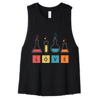 Man I Love Science Chemistry Set Women's Racerback Cropped Tank