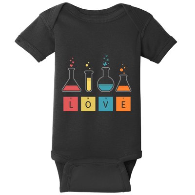 Man I Love Science Chemistry Set Baby Bodysuit