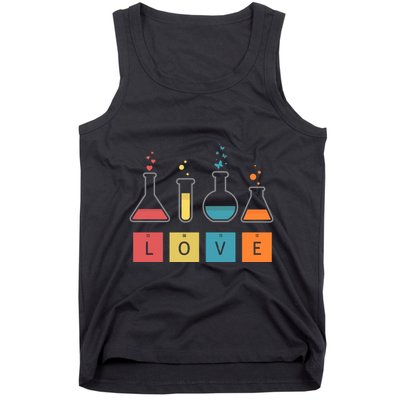 Man I Love Science Chemistry Set Tank Top