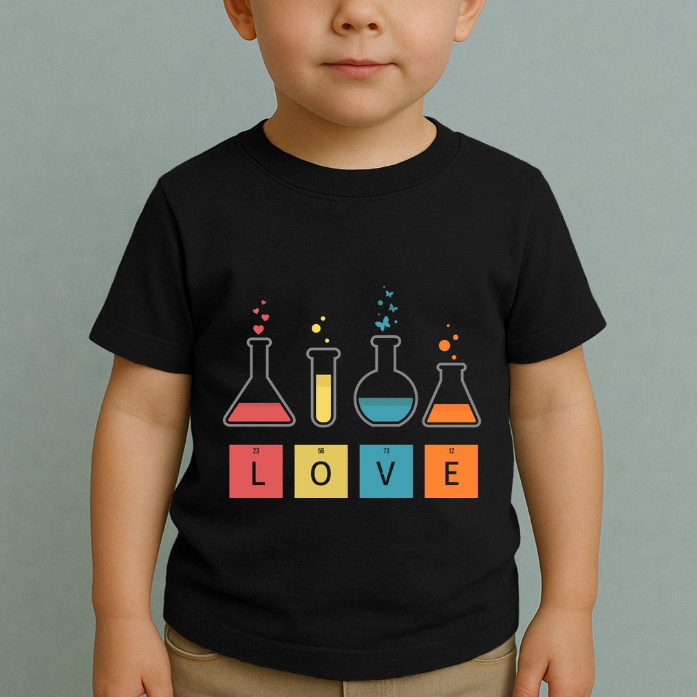 Man I Love Science Chemistry Set Toddler T-Shirt