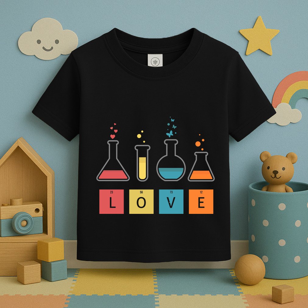 Man I Love Science Chemistry Set Toddler T-Shirt