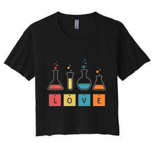 Man I Love Science Chemistry Set Women's Crop Top Tee