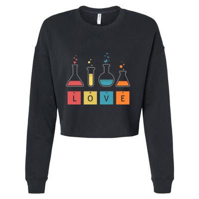 Man I Love Science Chemistry Set Cropped Pullover Crew