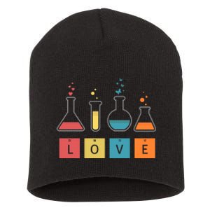 Man I Love Science Chemistry Set Short Acrylic Beanie