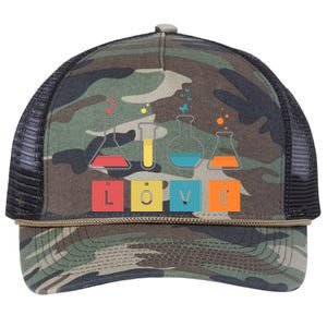 Man I Love Science Chemistry Set Retro Rope Trucker Hat Cap