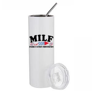 Man I Love Freedom Funny Milf Stainless Steel Tumbler