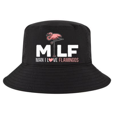Man I Love Flamingos Bird Lover Summer Cool Comfort Performance Bucket Hat