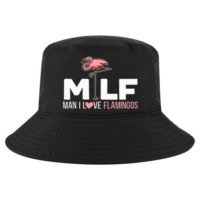 Man I Love Flamingos Bird Lover Summer Cool Comfort Performance Bucket Hat