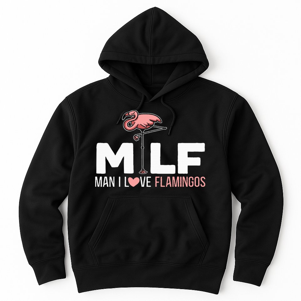Man I Love Flamingos Bird Lover Summer Hoodie