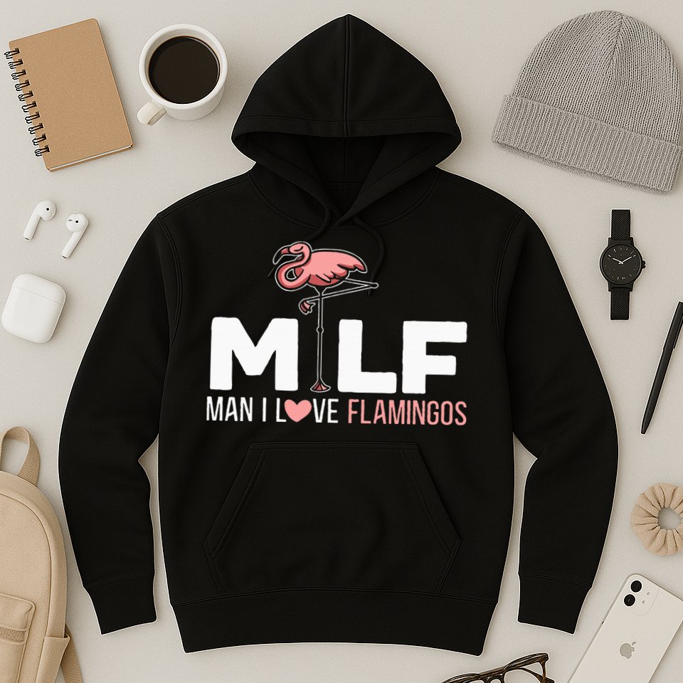 Man I Love Flamingos Bird Lover Summer Hoodie