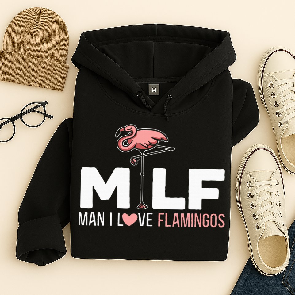 Man I Love Flamingos Bird Lover Summer Hoodie