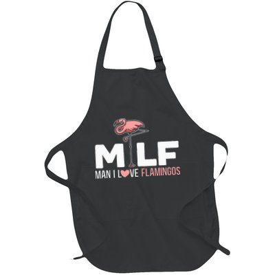 Man I Love Flamingos Bird Lover Summer Apron