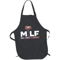 Man I Love Flamingos Bird Lover Summer Apron