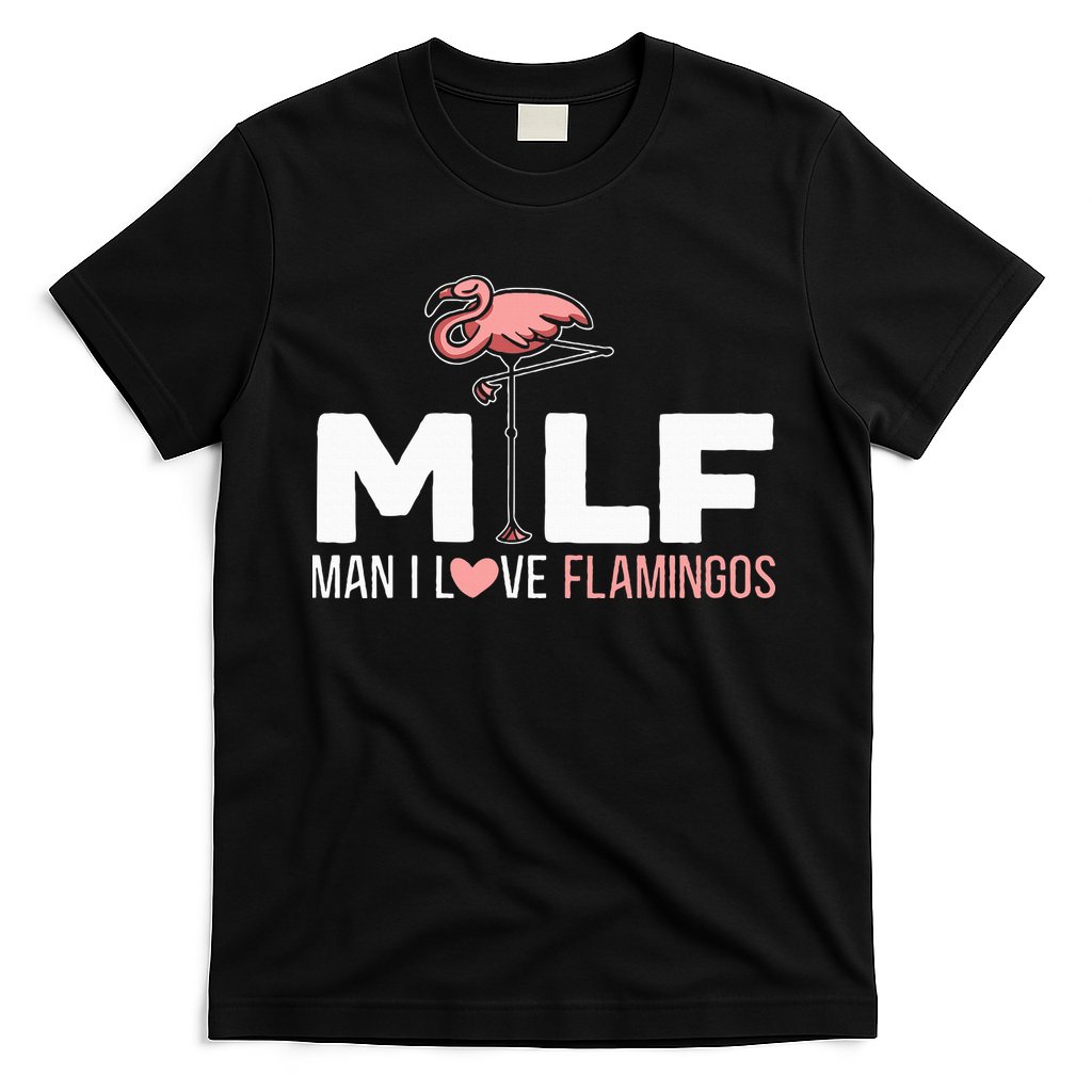 Man I Love Flamingos Bird Lover Summer T-Shirt
