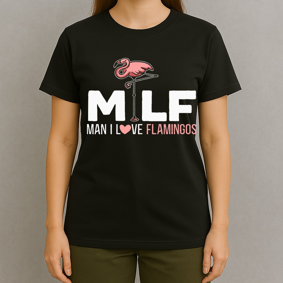 Man I Love Flamingos Bird Lover Summer T-Shirt