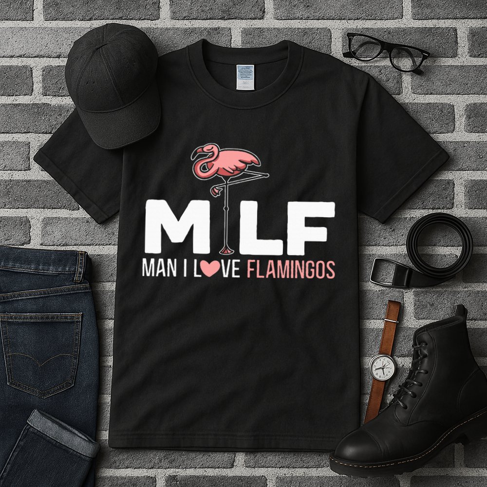 Man I Love Flamingos Bird Lover Summer Tall T-Shirt