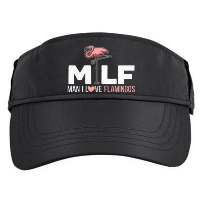 Man I Love Flamingos Bird Lover Summer Adult Drive Performance Visor