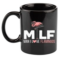 Man I Love Flamingos Bird Lover Summer 11oz C Handle Ceramic Mug
