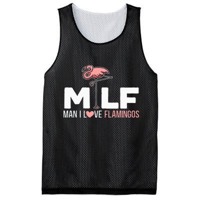 Man I Love Flamingos Bird Lover Summer Mesh Reversible Basketball Jersey Tank