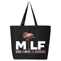 Man I Love Flamingos Bird Lover Summer 25L Jumbo Tote