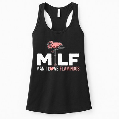 Man I Love Flamingos Bird Lover Summer Womens Tank Top