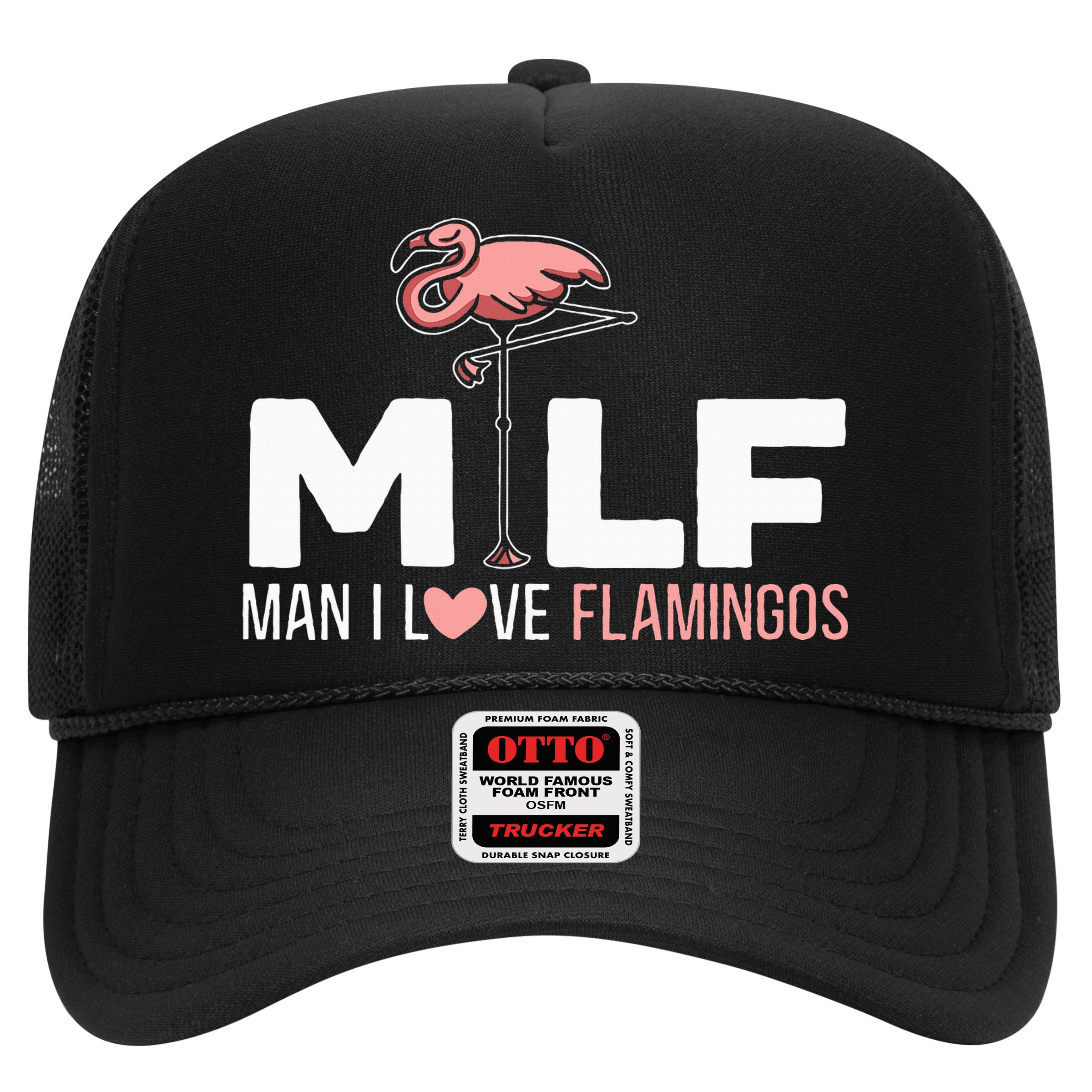 Man I Love Flamingos Bird Lover Summer Hat