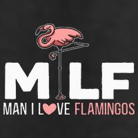 Man I Love Flamingos Bird Lover Summer Golf Towel