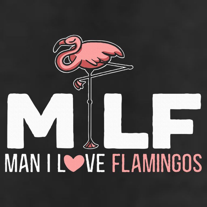 Man I Love Flamingos Bird Lover Summer Golf Towel