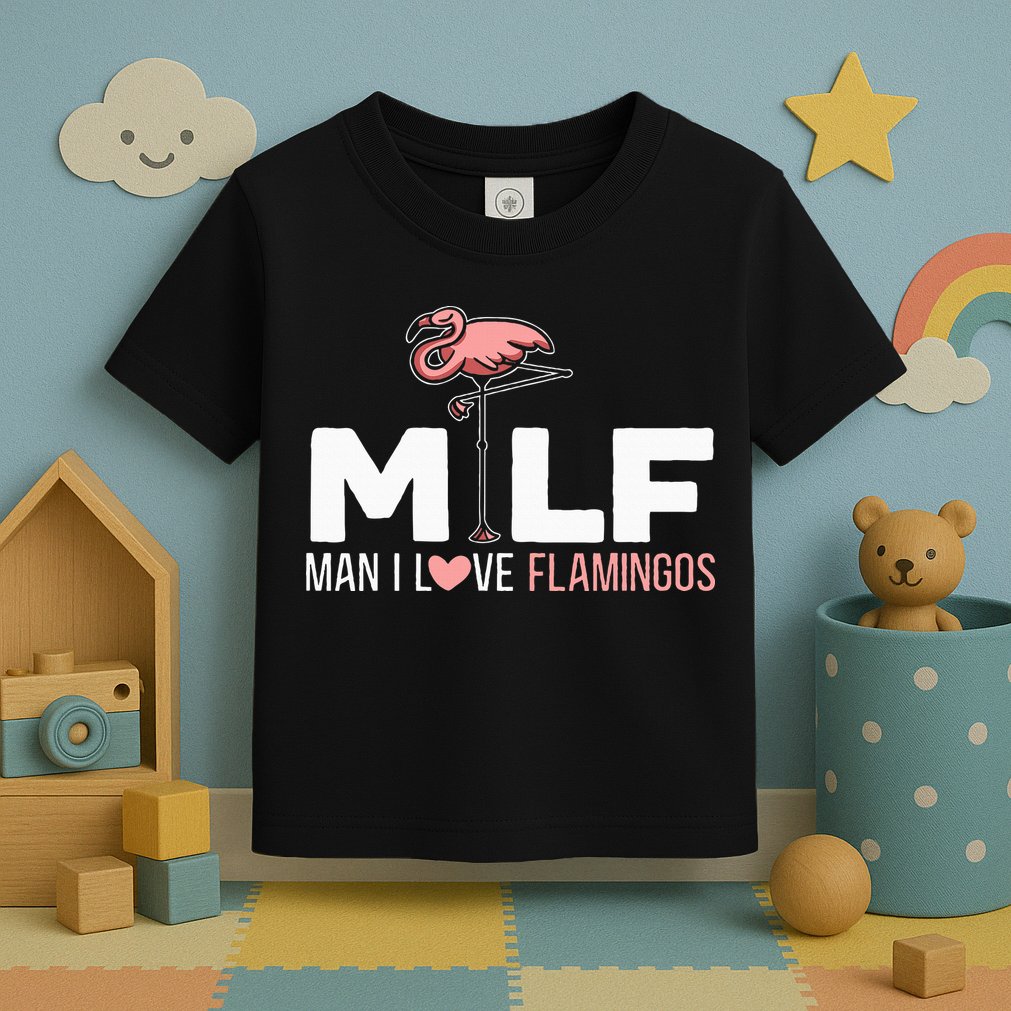 Man I Love Flamingos Bird Lover Summer Toddler T-Shirt