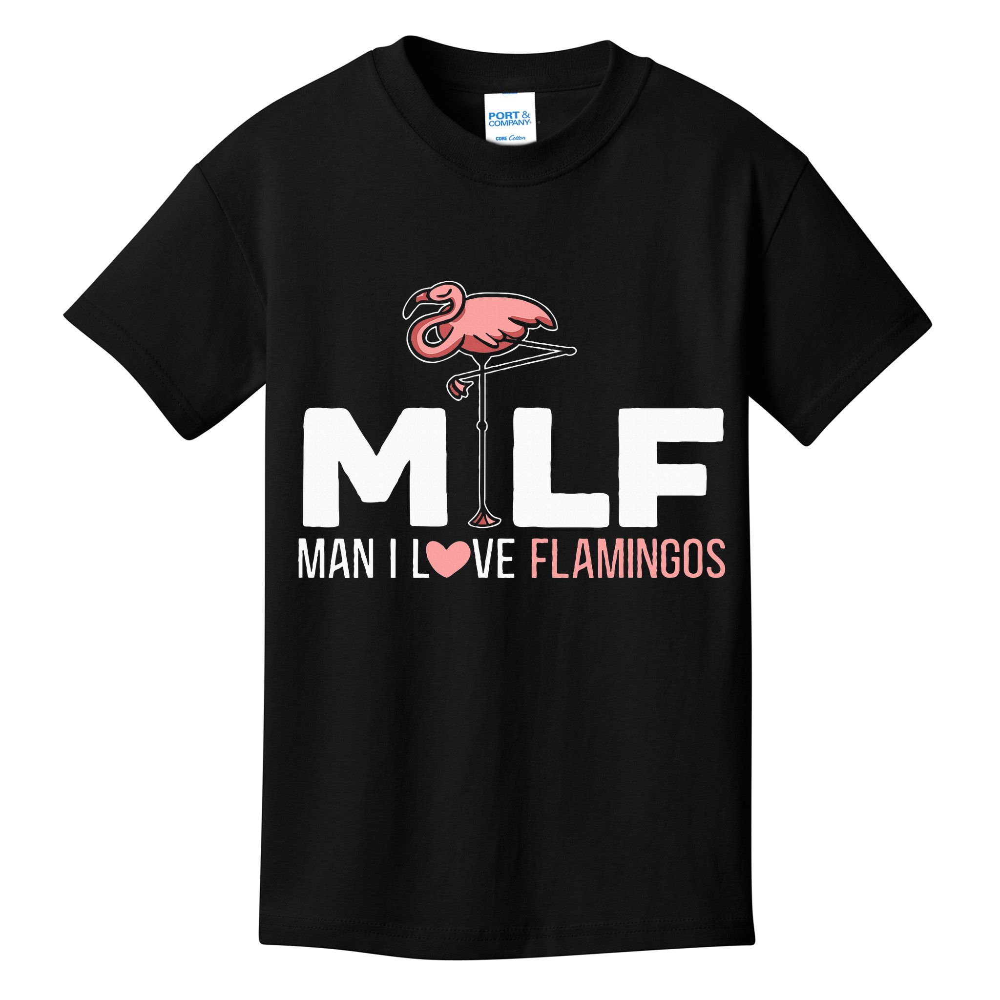 Man I Love Flamingos Bird Lover Summer Kids T-Shirt