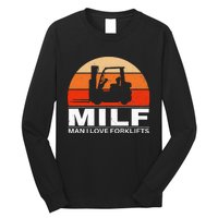 Man I Love Forklifts Vintage Long Sleeve Shirt