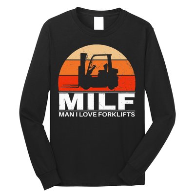 Man I Love Forklifts Vintage Long Sleeve Shirt